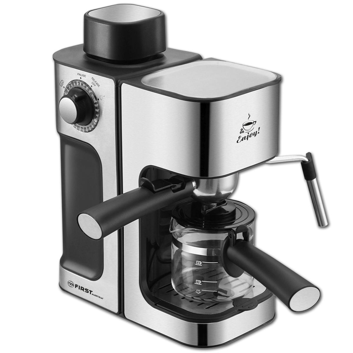 Кофеварка Espresso FIRST FA-5475-2 Black-Bruched